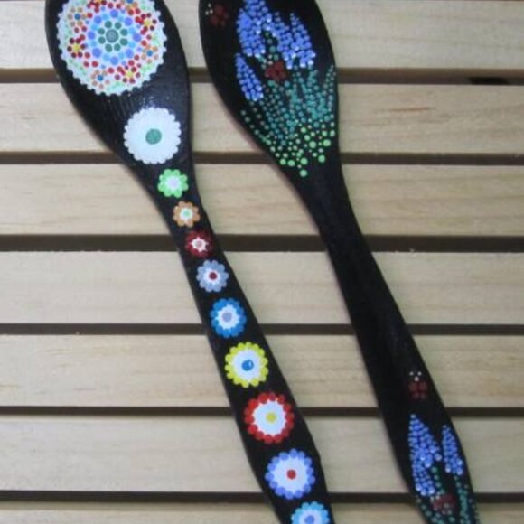 Harmony, Kitchen accents, Tea Lovers, Handcrafted, Dots, Original, Spoons - Picture 3 of 4
